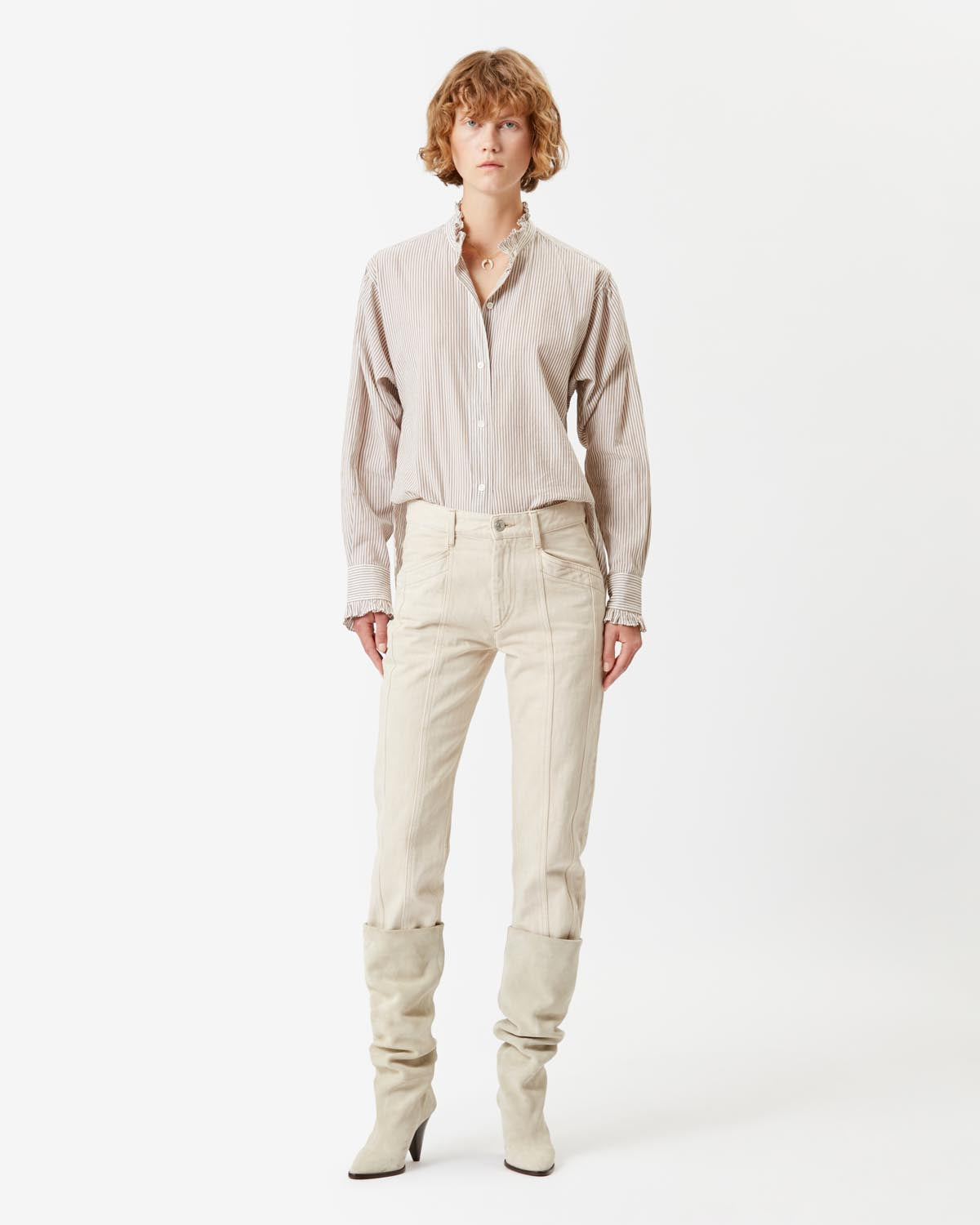 Saoli shirt - Ochre - Woman - 1