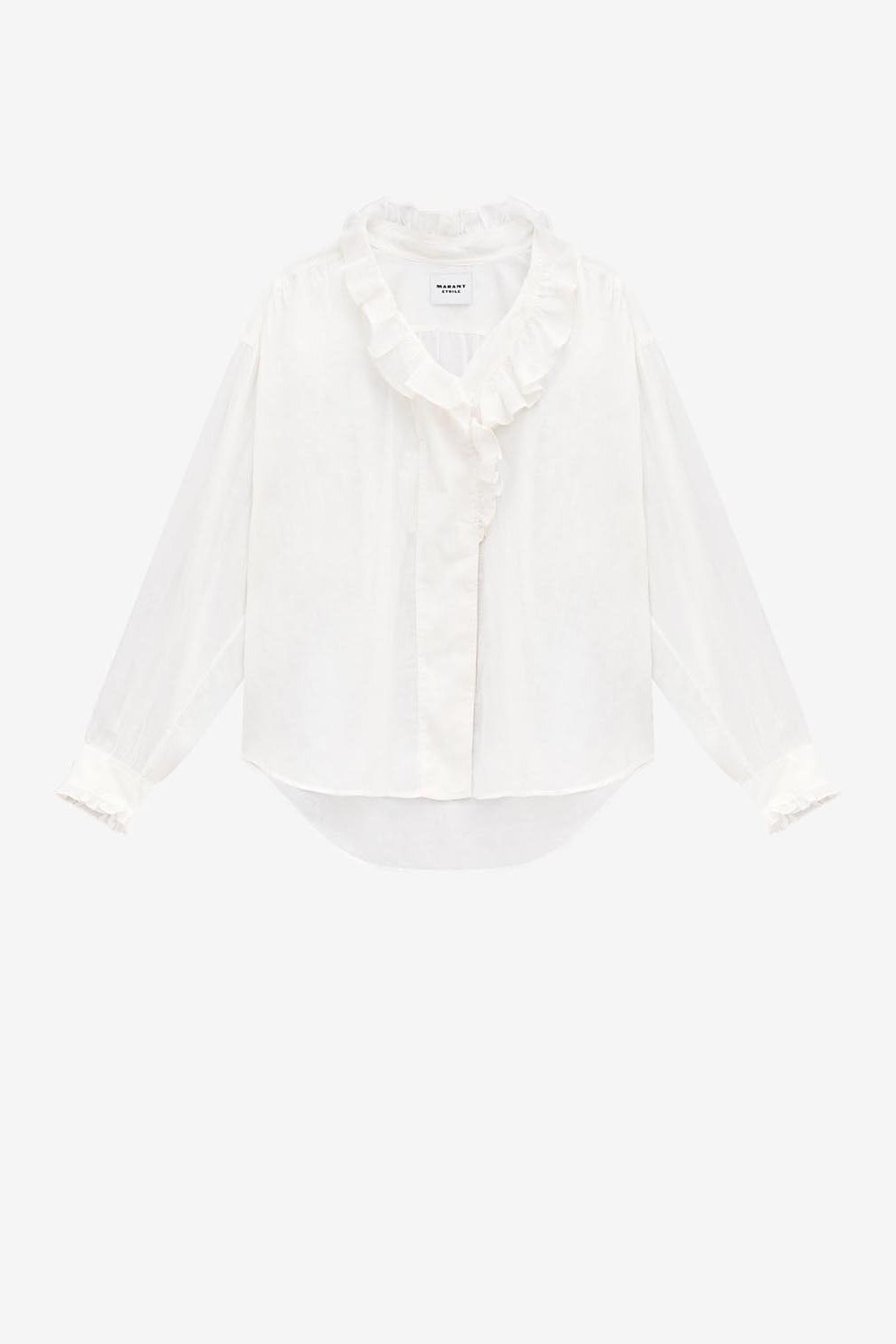 Pamias voile top - White - Woman - 1