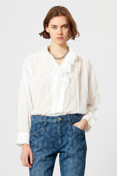 Pamias voile top - White - Woman - 4