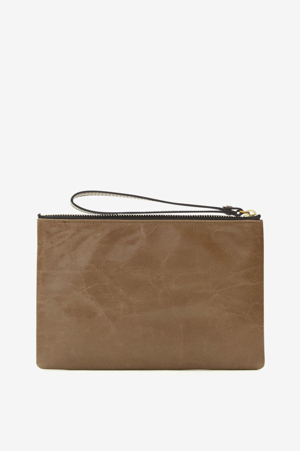 Mino シャイニーレザー クラッチバッグ - Dark khaki - Woman - 2