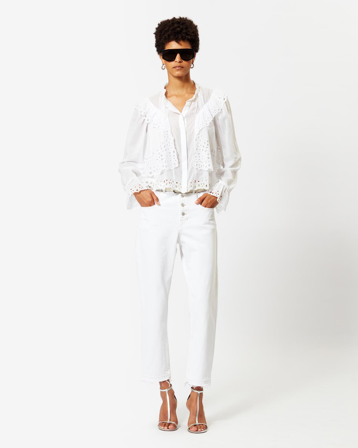 Belden regular jeans - 하얀색 - Woman - 2