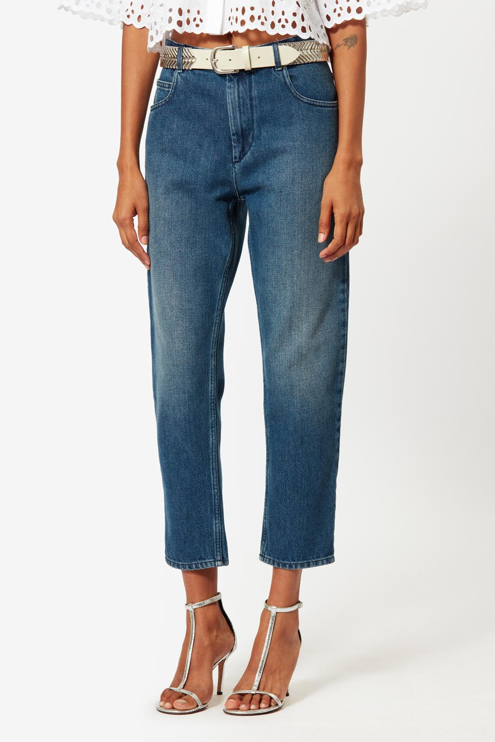 Schmal geschnittene jeans neasr - Blau - Woman - 6