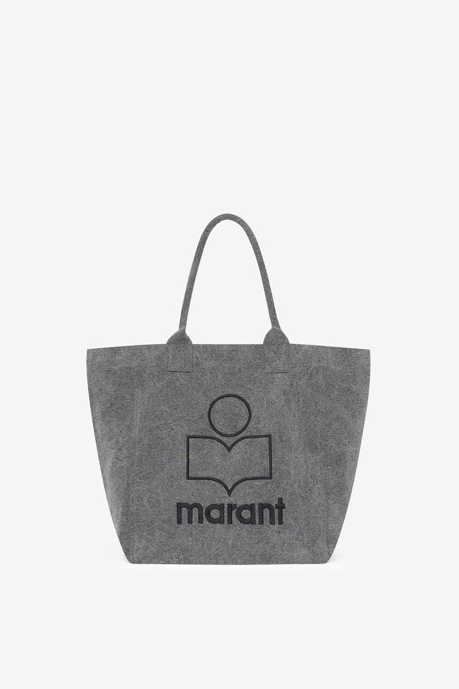 옌키(yenky) 워싱 코튼 로고 토트백 - 회색 - Woman - 1