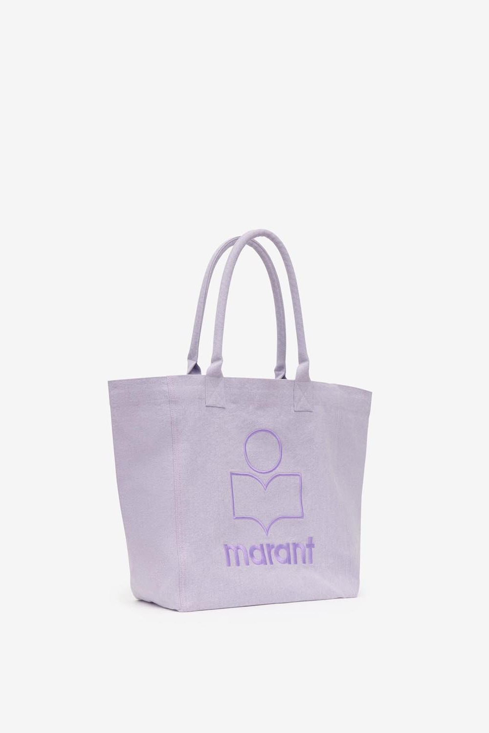 Yenky washed cotton logo tote bag - Lilac - Woman - 3