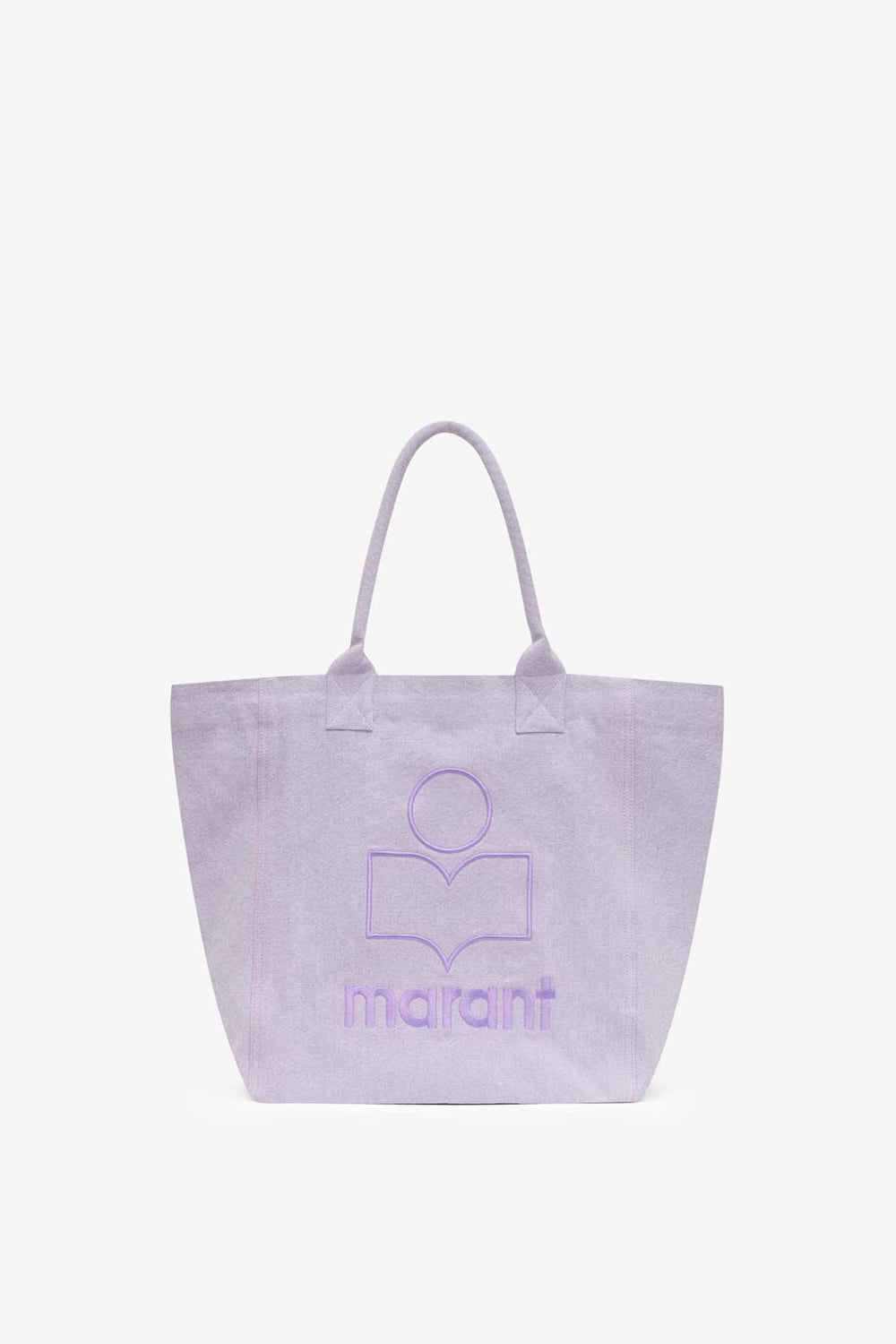 Yenky washed cotton logo tote bag - Lilac - Woman - 1