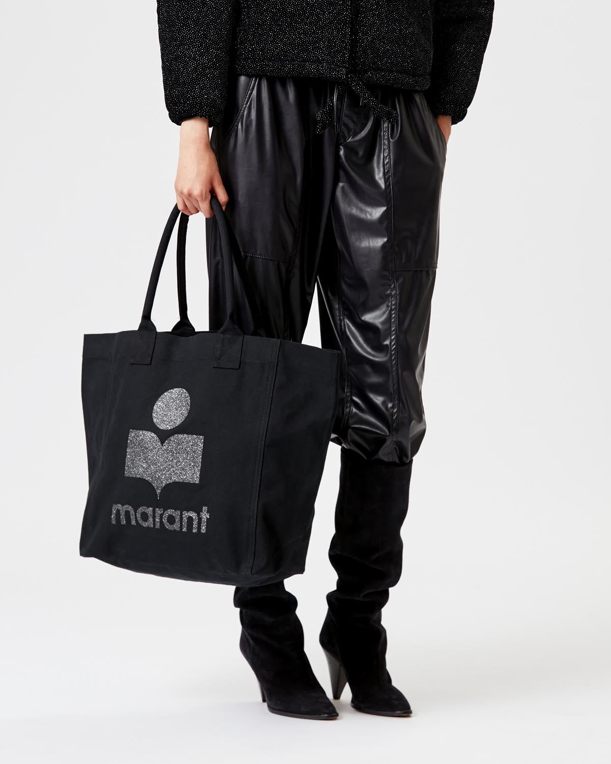Bolso tote yenky de lona con logotipo bordado - Negro - Woman - 4