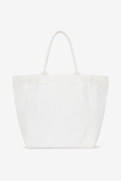 Borsa tote yenky in tela con ricamo - Ecru - Woman - 2