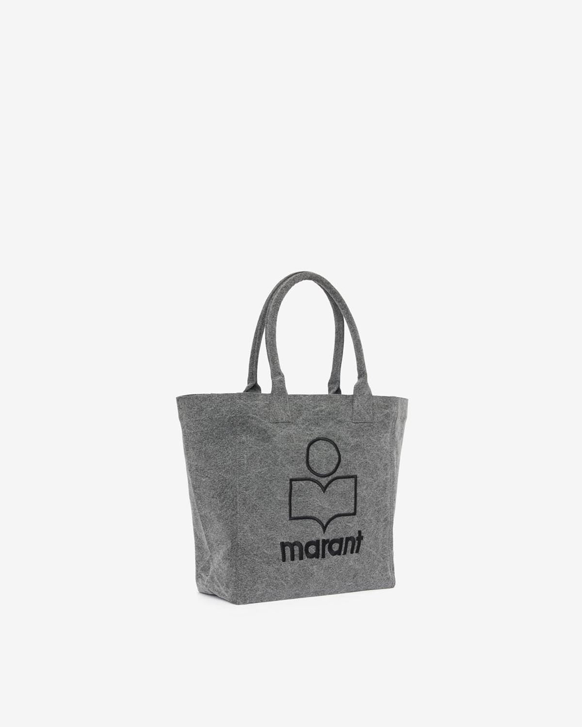 Yenky small cotton logo tote bag - Gray - Woman - 3