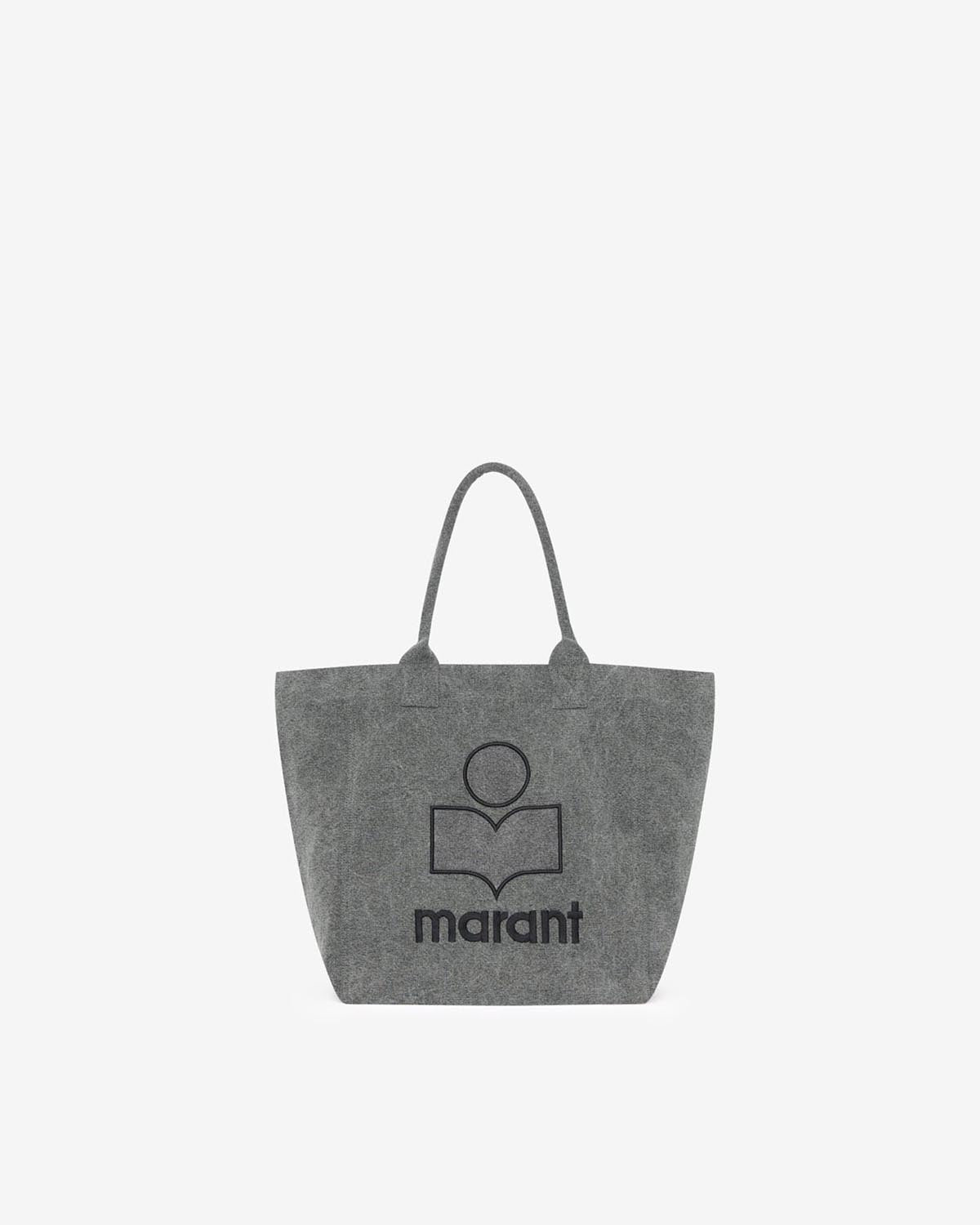 Yenky small cotton logo tote bag - Gray - Woman - 1