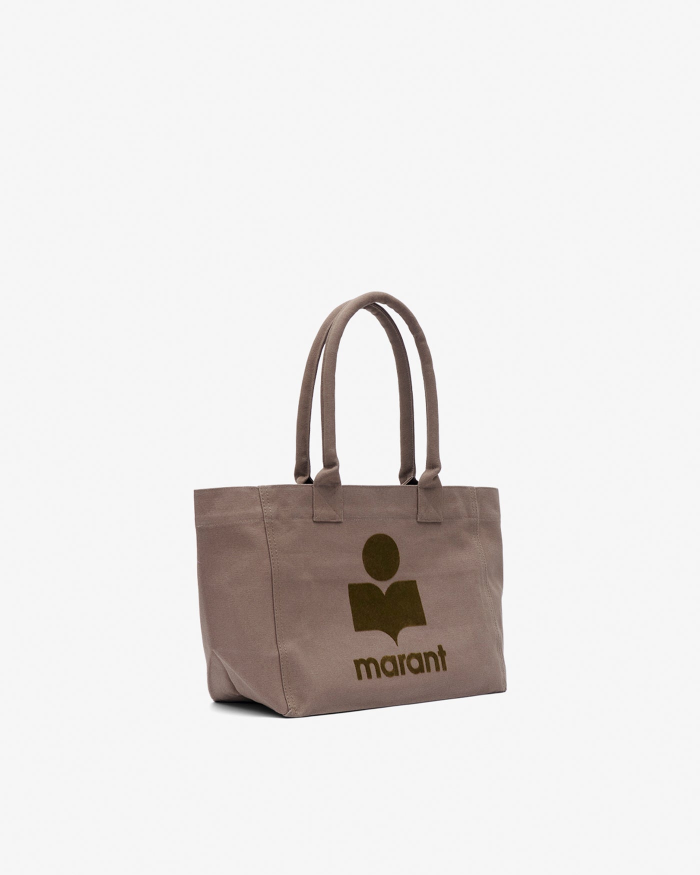 Yenky ファスナー付き ウォッシュドコットン製 ロゴ入り バッグ - カーキ - Woman - 5