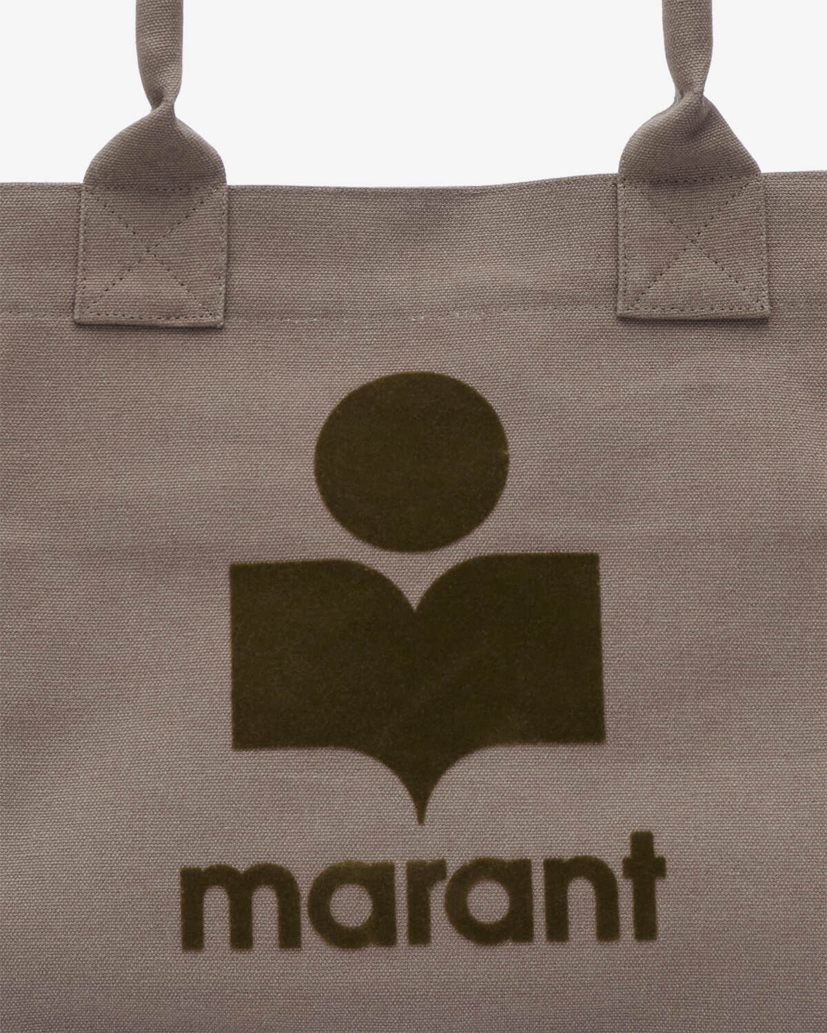 Yenky ファスナー付き ウォッシュドコットン製 ロゴ入り バッグ - カーキ - Woman - 6