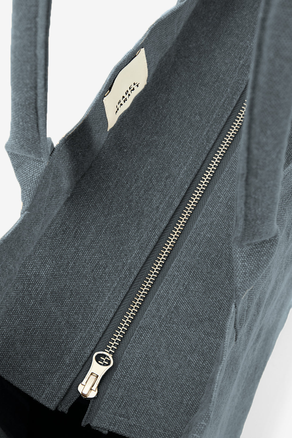 Sac yenky zipped en coton délavé à logo  - Noir délavé - Woman - 4
