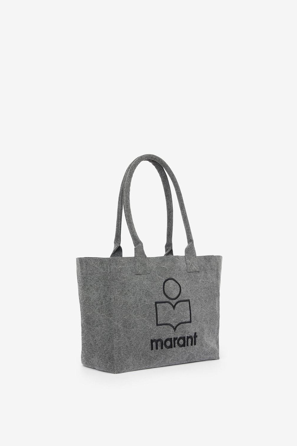 Sac cabas à logo en coton délavé yenky zipped - Gris - Woman - 6