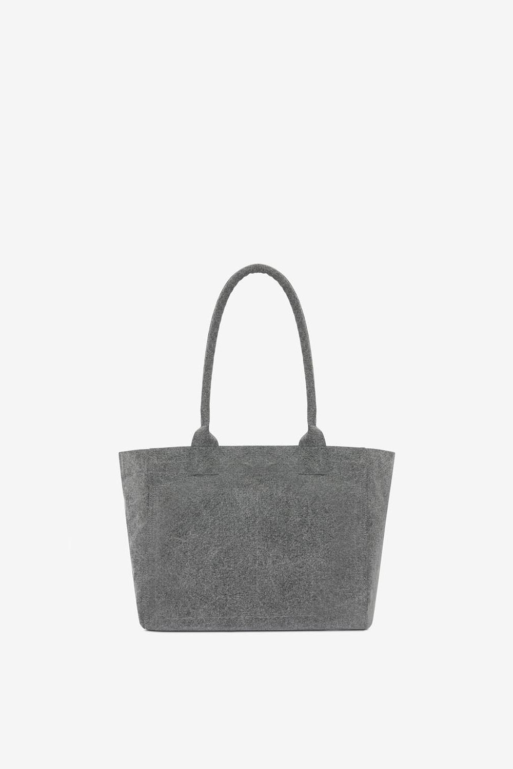 Sac cabas à logo en coton délavé yenky zipped - Gris - Woman - 4