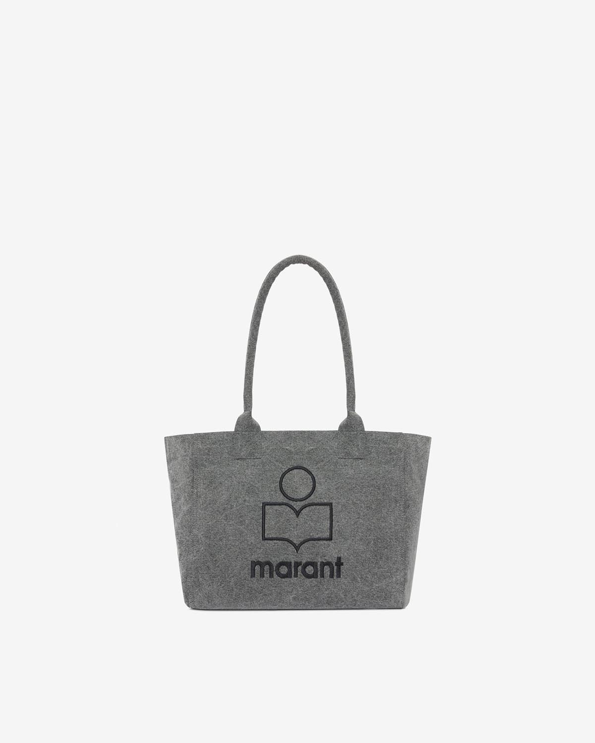 Sac cabas à logo en coton délavé yenky zipped - Gris - Woman - 2