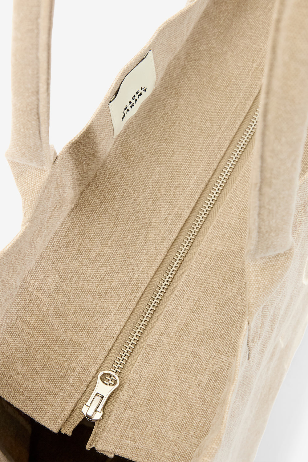 Sac yenky zipped en coton délavé à logo  - Beige - Woman - 8
