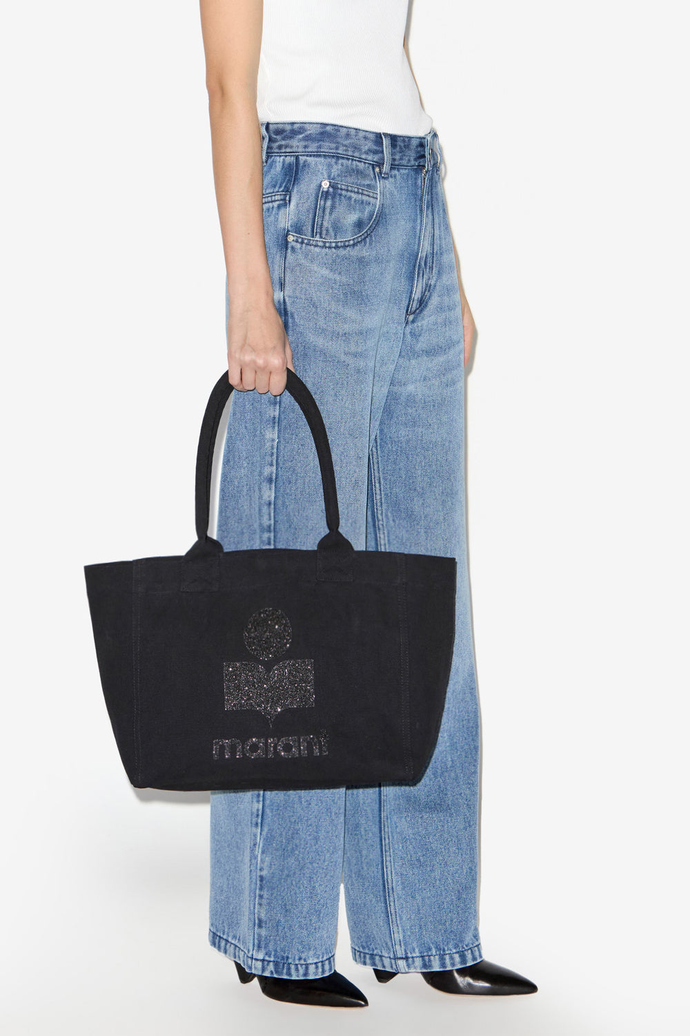 옌키 지퍼(yenky yenky zipped) 코튼 로고 백 - 검은색 - Woman - 2