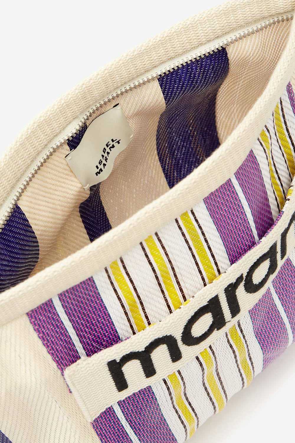 Sac pochette en nylon rayé powden - Multicolor - Woman - 3