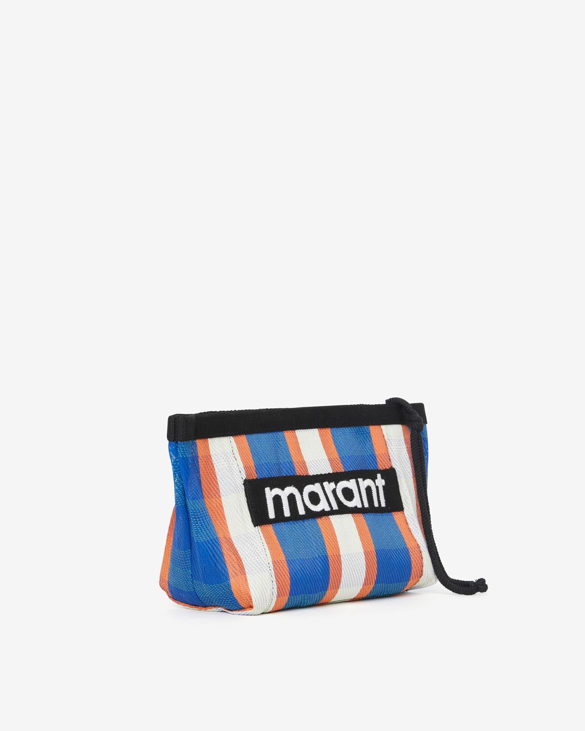 Gestreifte pochette powden - White-blue-orange - Woman - 4