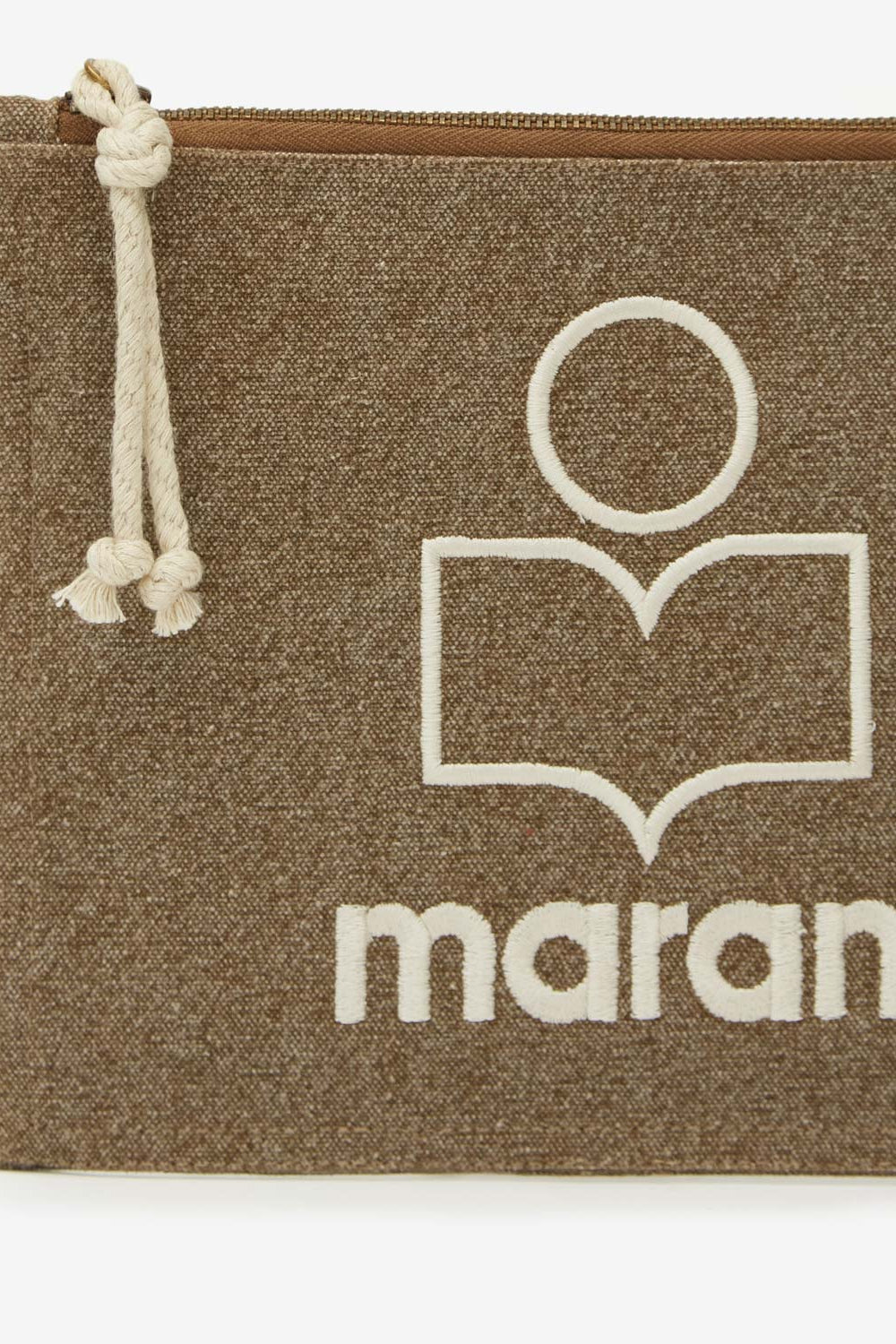 Cartera netia de algodón lavado con logotipo - Dark khaki - Woman - 3