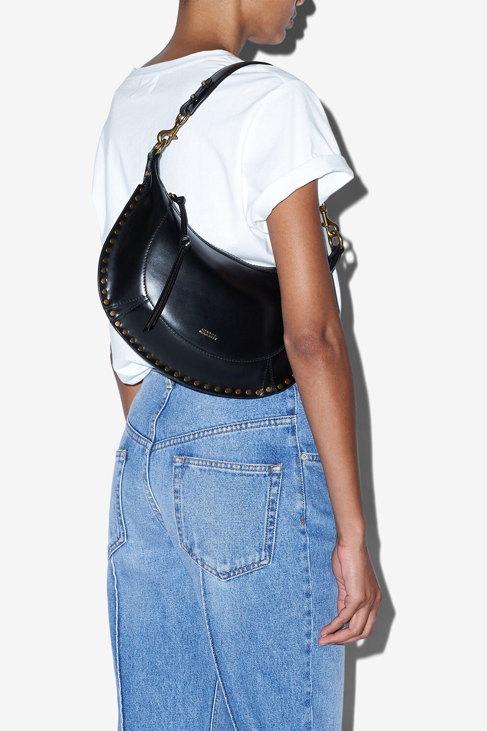 Sac en cuir à clous naoko - Noir - Woman - 4