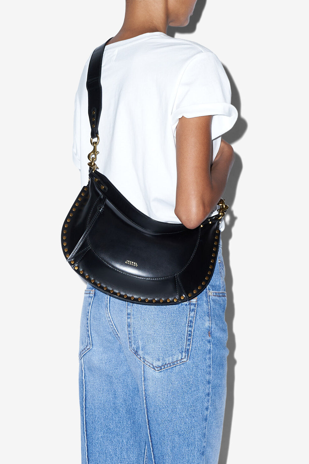 Sac en cuir à clous naoko - Noir - Woman - 14