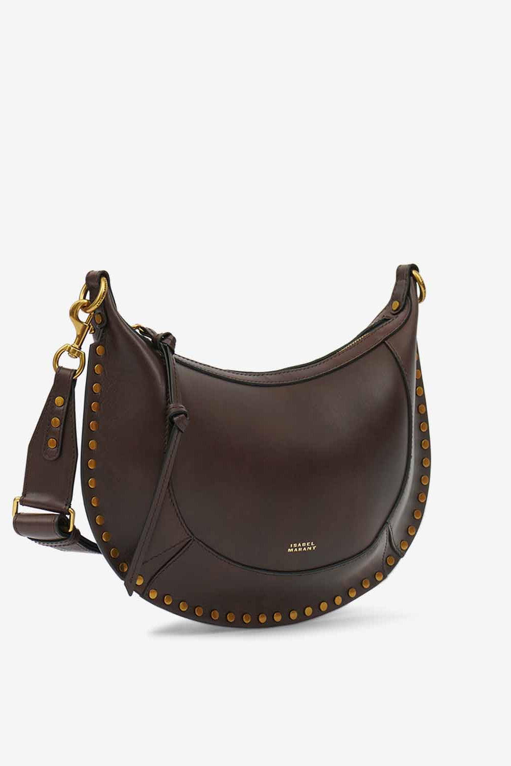 Sac porté main et épaule en cuir de veau naoko - Chocolat - Woman - 5