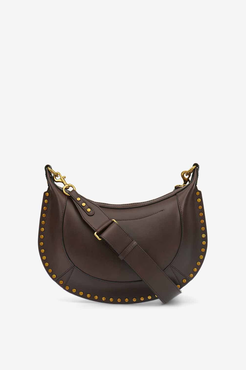 Sac porté main et épaule en cuir de veau naoko - Chocolat - Woman - 3
