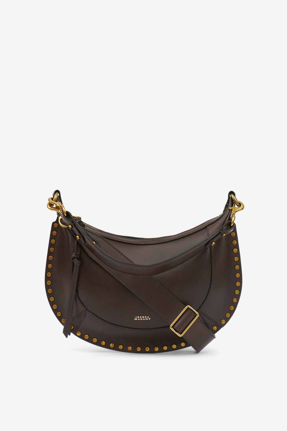 Sac porté main et épaule en cuir de veau naoko - Chocolat - Woman - 1