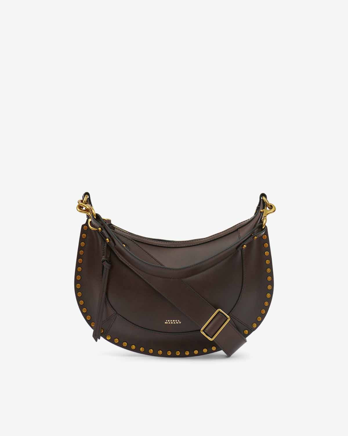 Borsa da portare a mano e a spalla in pelle di vitello naoko - Chocolate - Woman - 1