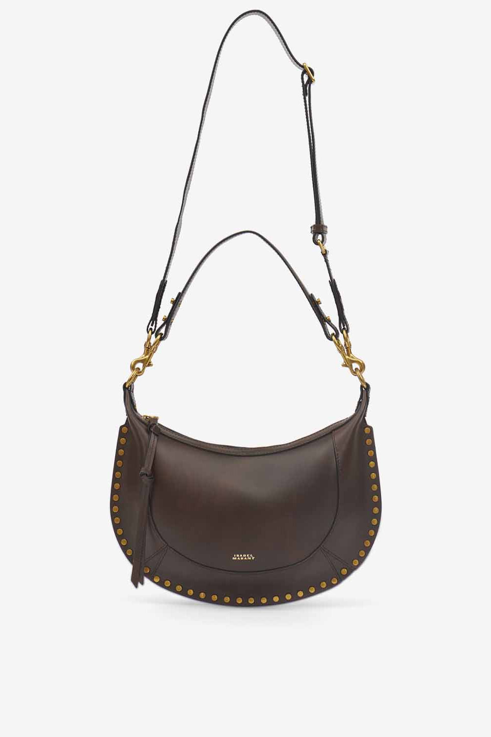 Sac porté main et épaule en cuir de veau naoko - Chocolat - Woman - 6