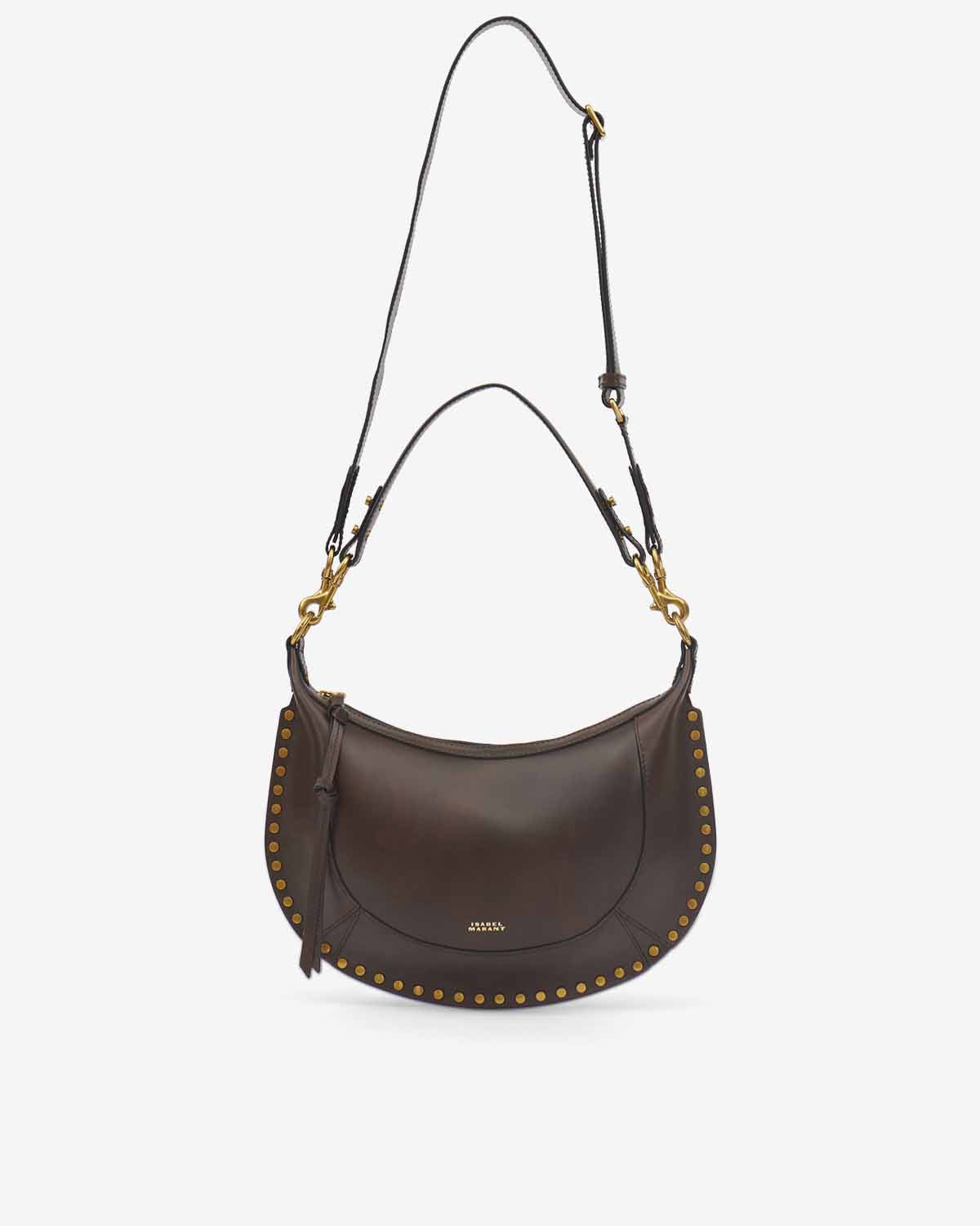 Borsa da portare a mano e a spalla in pelle di vitello naoko - Chocolate - Woman - 6