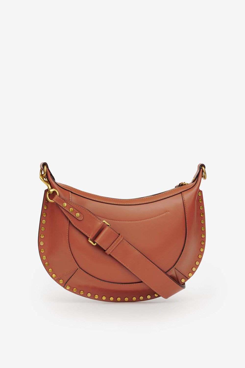 Sac en cuir à clous naoko - Cognac - Woman - 4