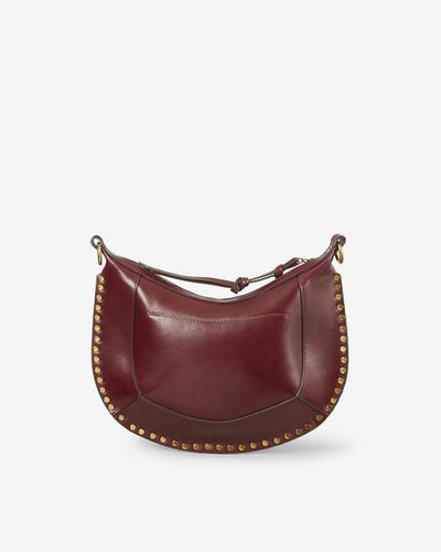 Borsa in pelle naoko con borchie - Bordeaux - Woman - 3