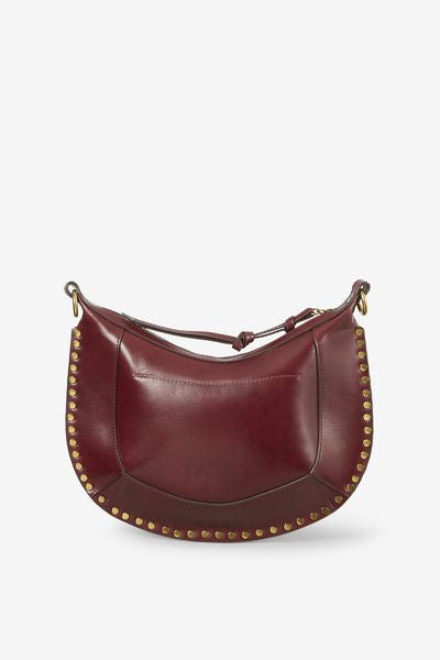 Sac en cuir à clous naoko - Bordeaux - Woman - 5