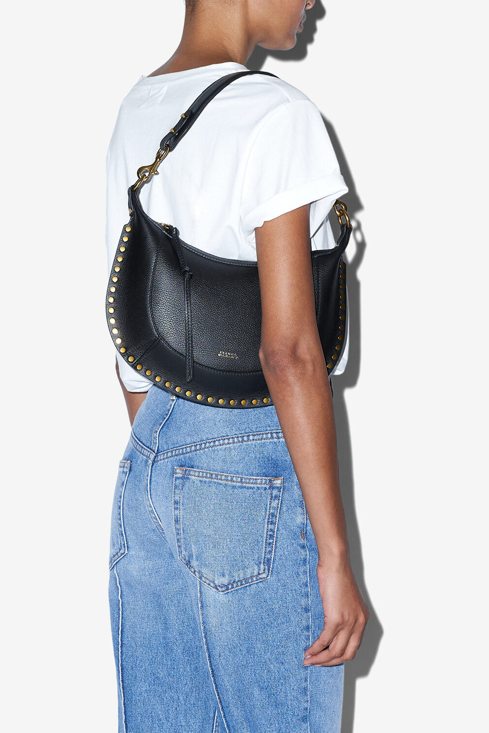 Sac en cuir grainé à clous naoko - Noir - Woman - 2
