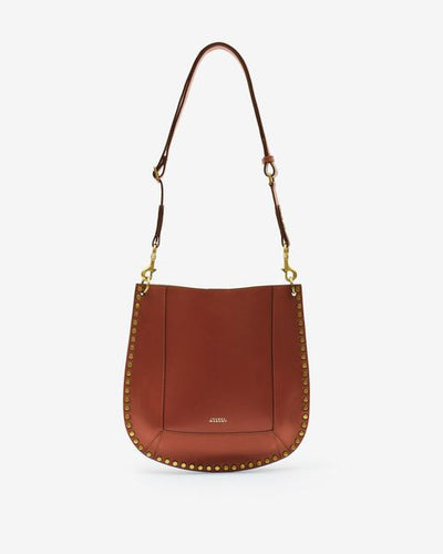 Leather hobo bag oskan - Cognac - Woman - 9