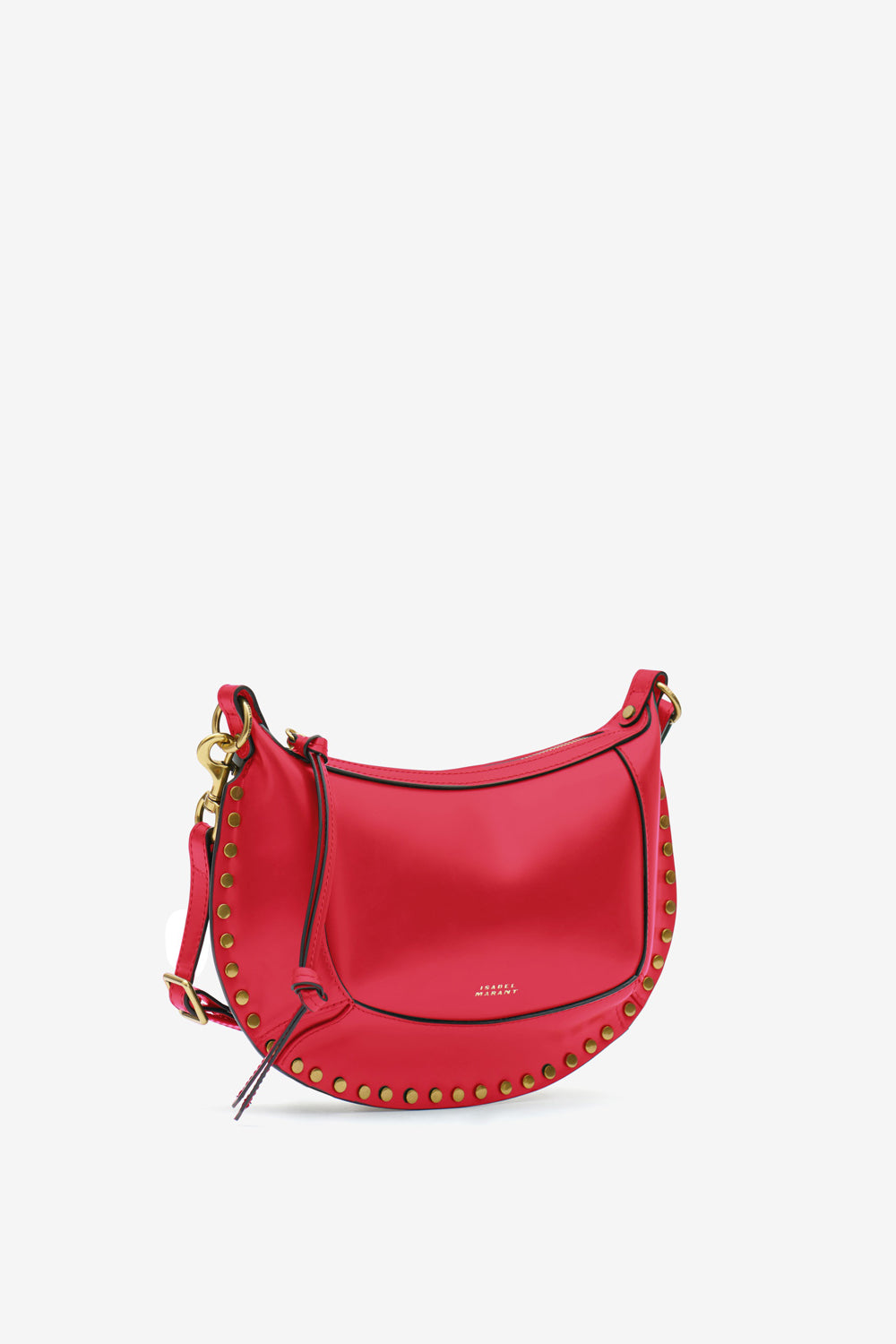 Sac porté épaule oskan moon en cuir de veau   - Rouge - Woman - 4