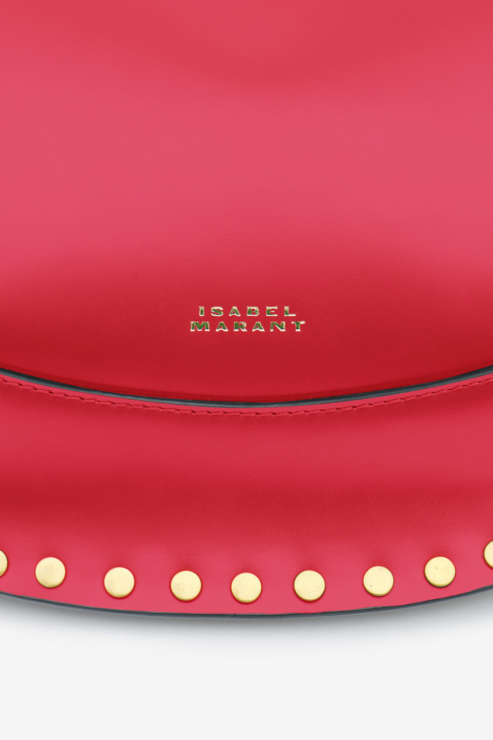 Sac porté épaule oskan moon en cuir de veau   - Rouge - Woman - 3