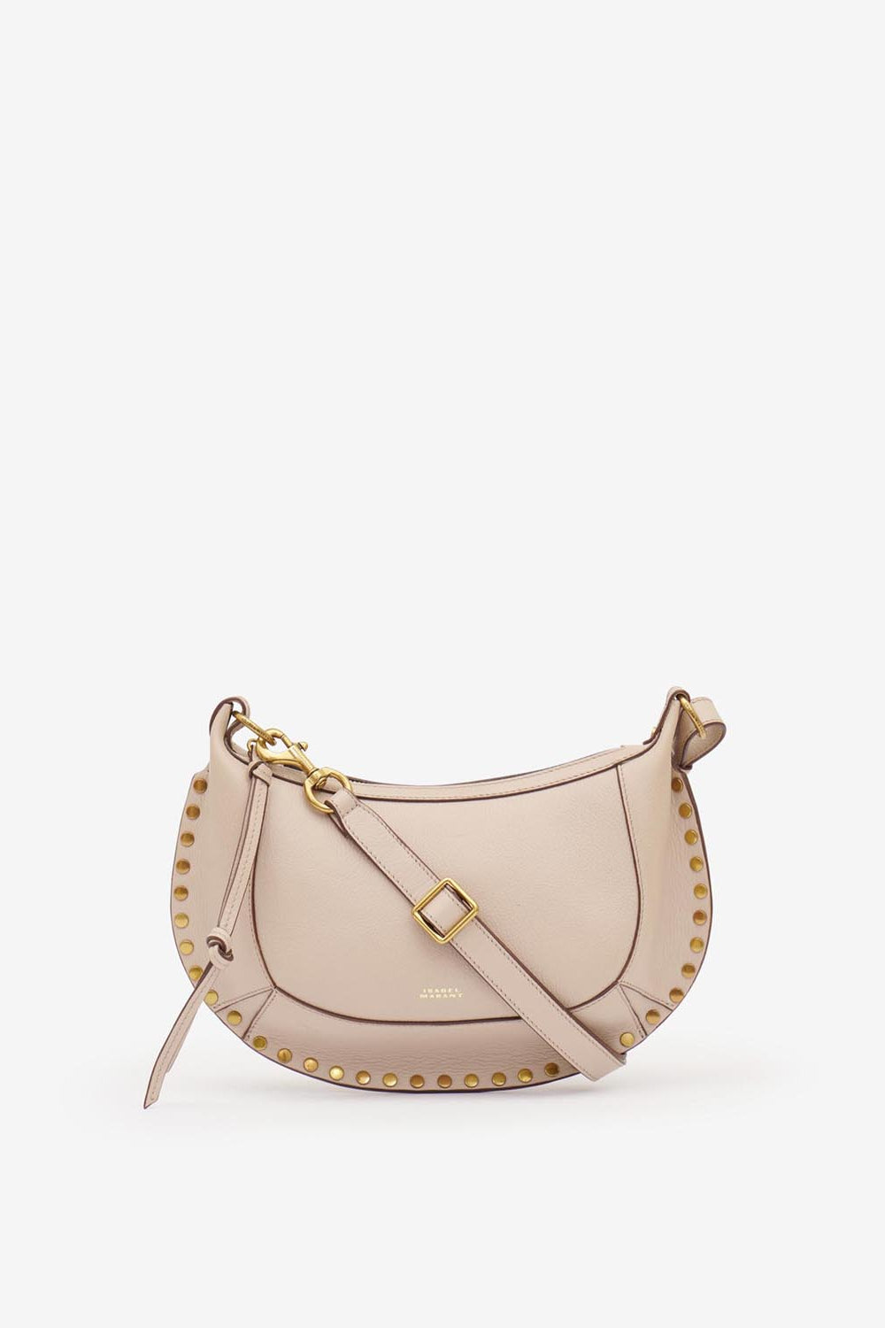 Sac porté épaule en cuir grainé oskan moon - Beige clair - Woman - 1