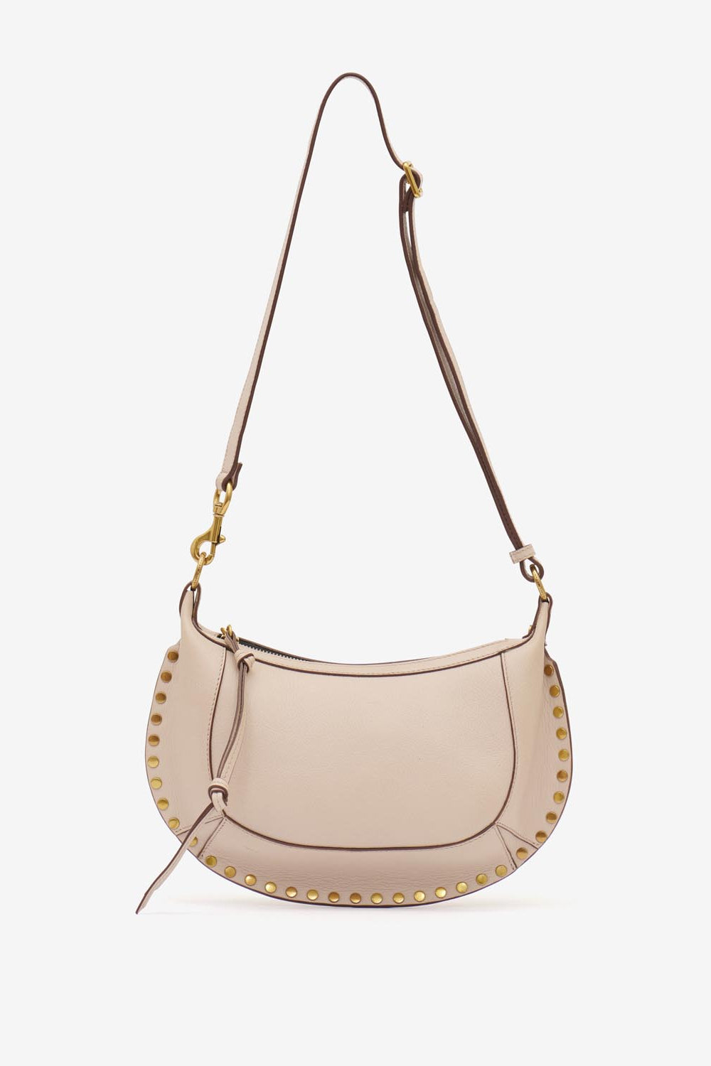 Sac porté épaule en cuir grainé oskan moon - Beige clair - Woman - 6