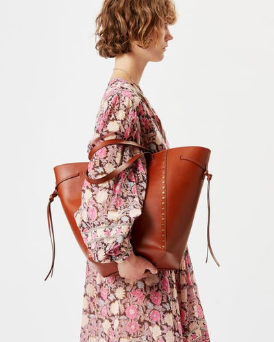 Tote bag oskan aus leder - Cognac - Woman - 3