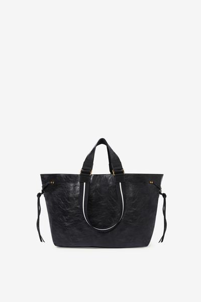 Sac cabas grand modèle en cuir souple wardy - Noir - Woman - 5