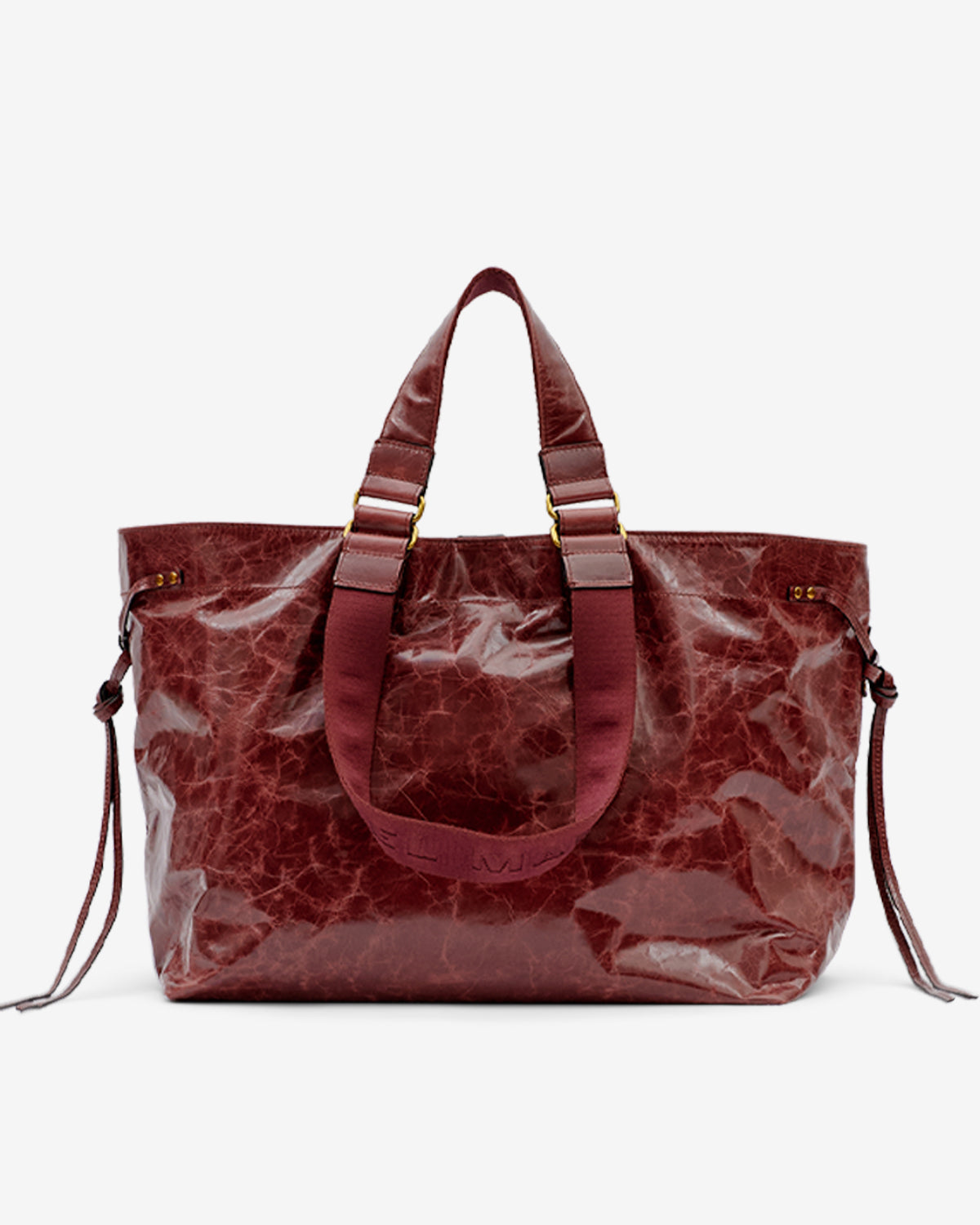 Bolso tote de cuero suave brillante wardy - Grapefruit - Woman - 2