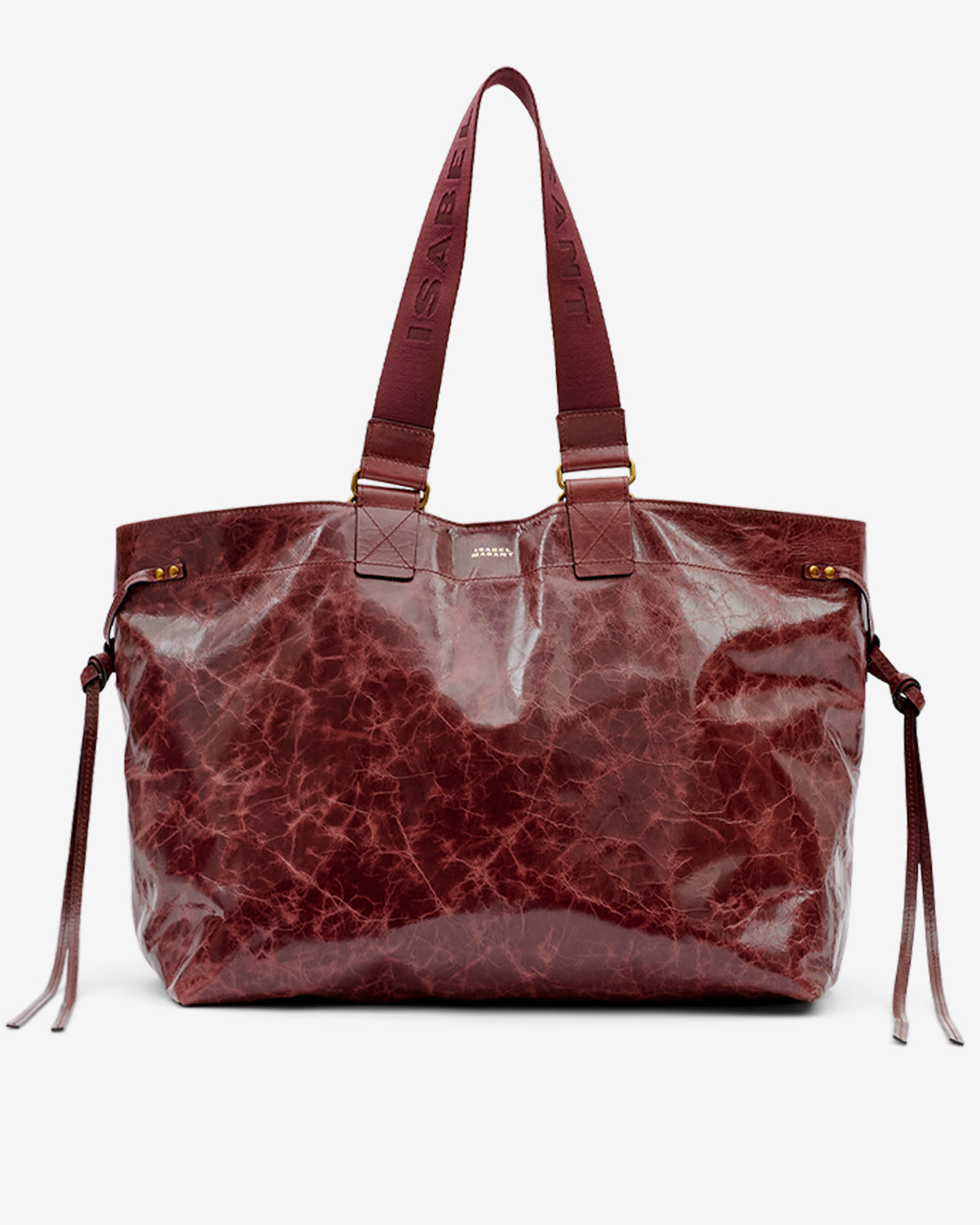 Bolso tote de cuero suave brillante wardy - Grapefruit - Woman - 5