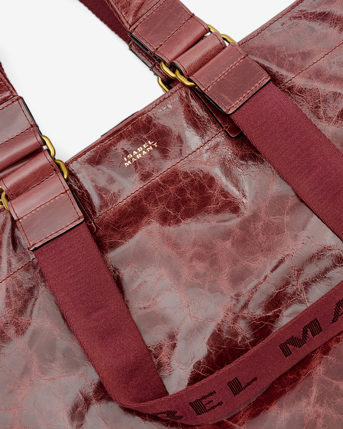 Bolso tote de cuero suave brillante wardy - Grapefruit - Woman - 3