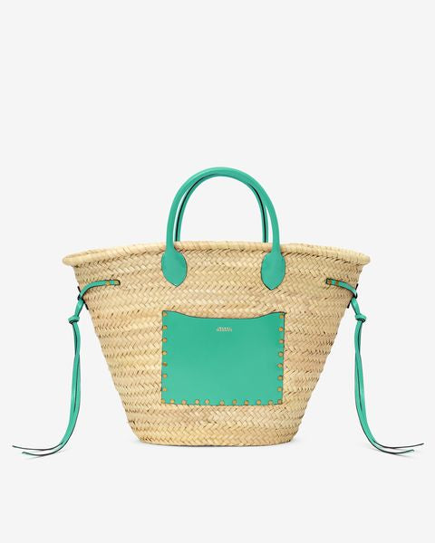 Panier cadix Woman Naturel et vert 