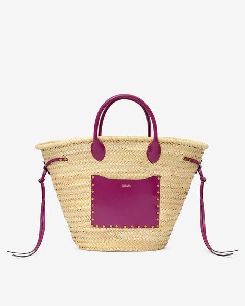 Bolso cadix Woman Natural and purple 8