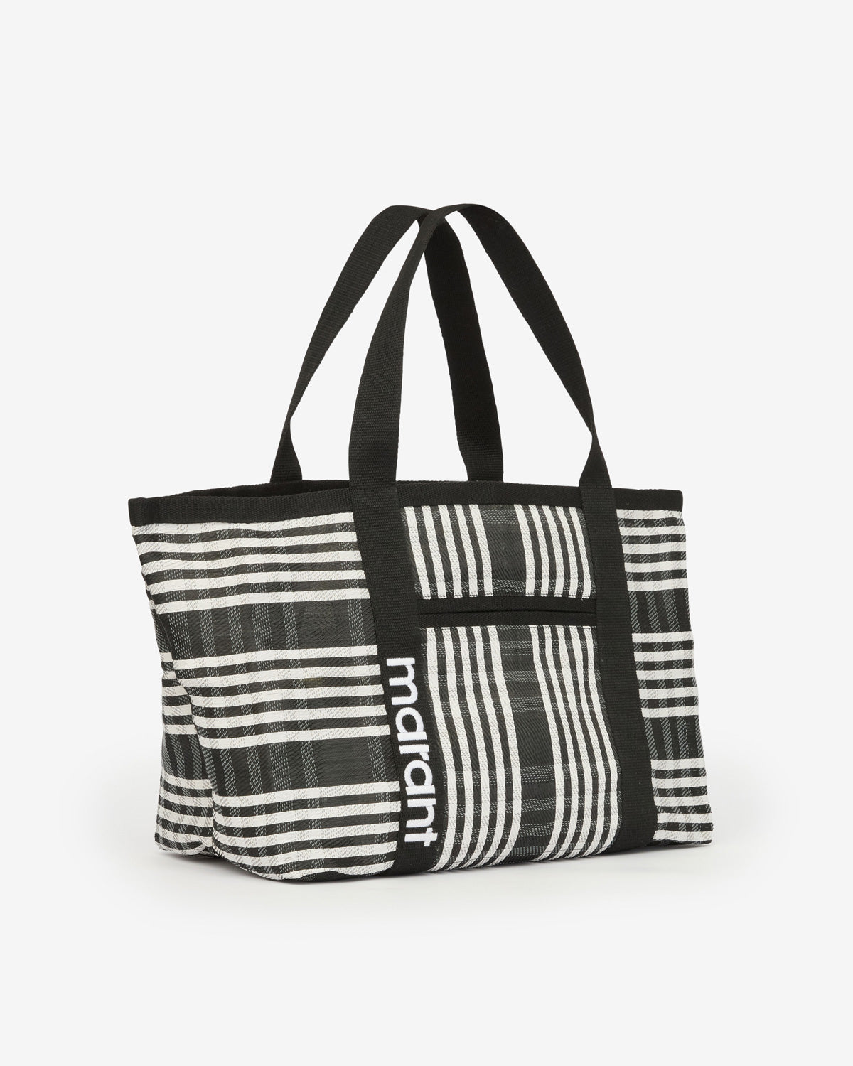 Bolso tote para llevar al hombro de nailon darwin - Black-white - Woman - 4