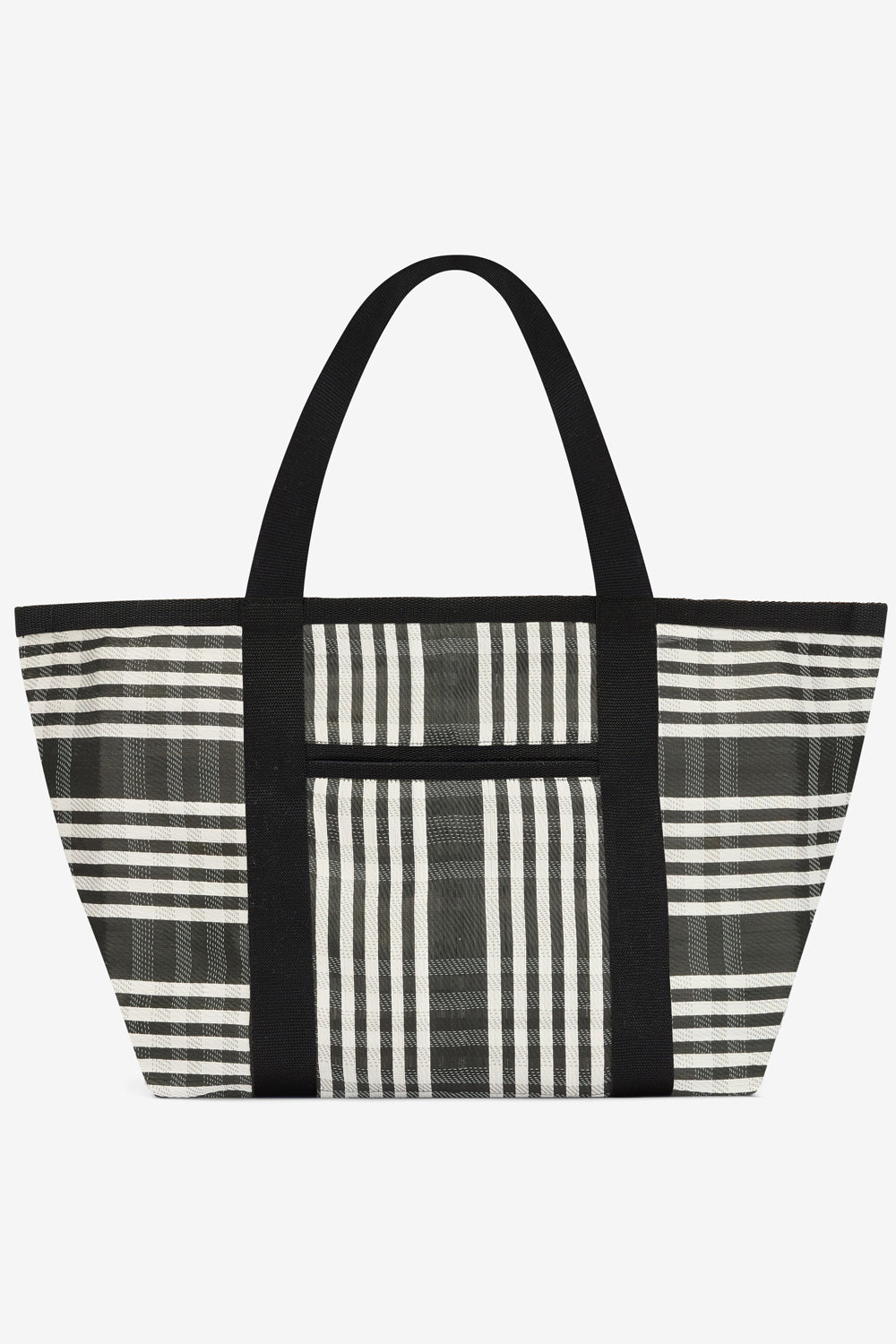Borsa tote darwen in nylon da portare a spalla - Black-white - Woman - 2